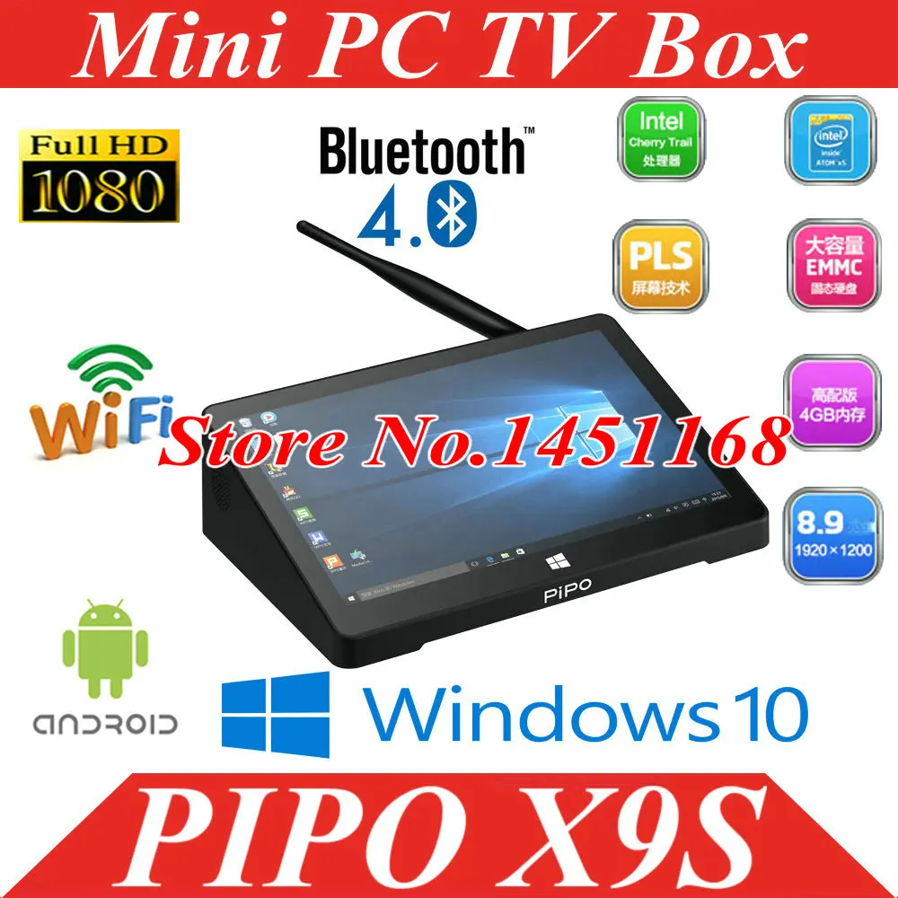 original Mini PC PIPO X9 X9S Intel Cherry Trail Z8350 Quad Core Windows 10 4GB/64GB 8.9" 1920*1200 Wifi BT Mini Computer tv box
original Mini PC PIPO X9 X9S Intel Cherry Trail Z8350 Quad Core Windows 10 4GB/64GB 8.9" 1920*1200 Wifi BT Mini Computer tv box