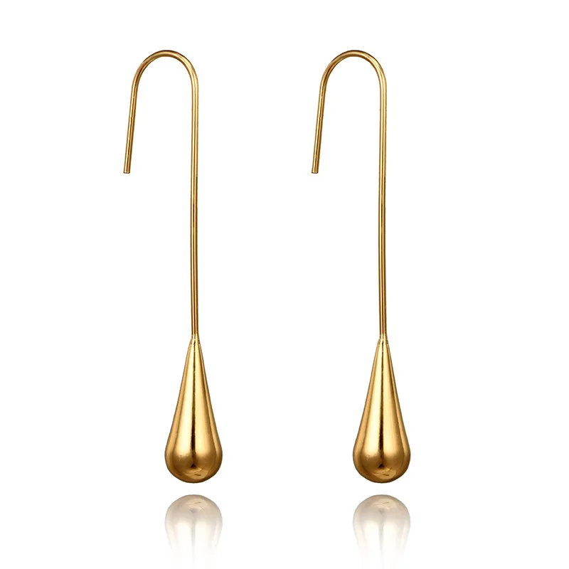2018 Hot Punk Gold Color long Water Drop Dangle Earrings for Women Geometric Piercing Pendant Earring Party Jewelry Pendientes
2018 Hot Punk Gold Color long Water Drop Dangle Earrings for Women Geometric Piercing Pendant Earring Party Jewelry Pendientes