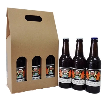 1Pcs Natural Kraft Paperboard Carton Beer Bottle Carrier with Handle and base Carrier
1Pcs Natural Kraft Paperboard Carton Beer Bottle Carrier with Handle and base Carrier