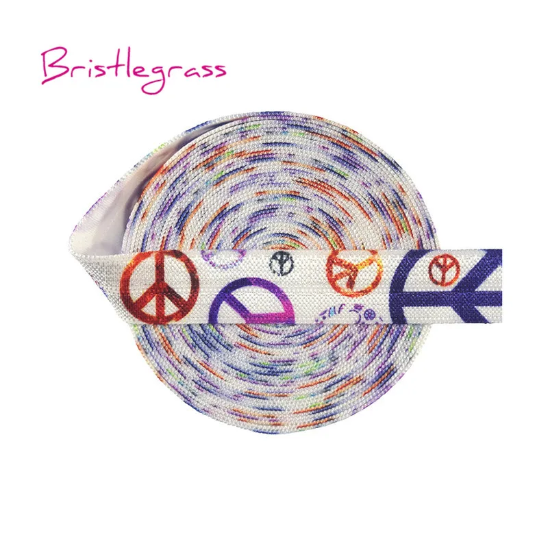 BRISTLEGRASS Wholesale 50 Yard 5/8" 15mm Peace Sign Symbol Print Fold Over Elastics FOE Spandex Satin Band Headband Dress Sewing
BRISTLEGRASS Wholesale 50 Yard 5/8" 15mm Peace Sign Symbol Print Fold Over Elastics FOE Spandex Satin Band Headband Dress Sewing