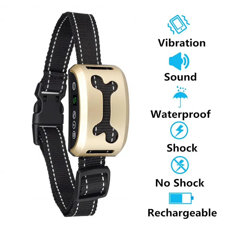 Dog Anti Barking Collar Vibration Electric Shock Sound Automatic Collar for Pet Dogs IP7 Waterproof Dog Training Collars Device
Dog Anti Barking Collar Vibration Electric Shock Sound Automatic Collar for Pet Dogs IP7 Waterproof Dog Training Collars Device
