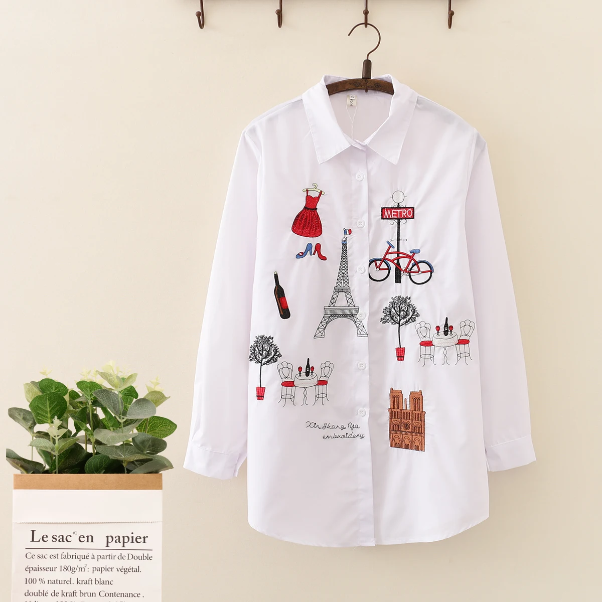 Women Shirts and Blouses 2019 Embroidered Shirts Long Spring Loose White Leisure Long Sleeved Tops Vintage Autumn Clothing
Women Shirts and Blouses 2019 Embroidered Shirts Long Spring Loose White Leisure Long Sleeved Tops Vintage Autumn Clothing