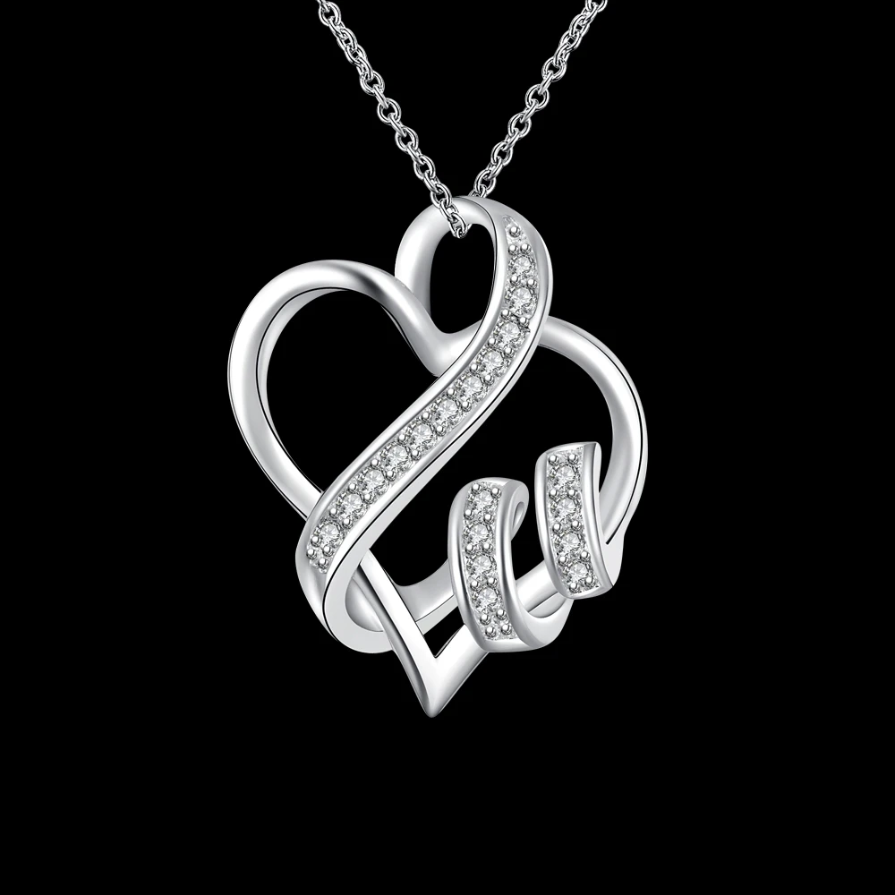 2019 New Arrival Cubic Zirconia Love Heart Pendant Necklace 925 Sterling Silver Chain For Women's Gift
2019 New Arrival Cubic Zirconia Love Heart Pendant Necklace 925 Sterling Silver Chain For Women's Gift