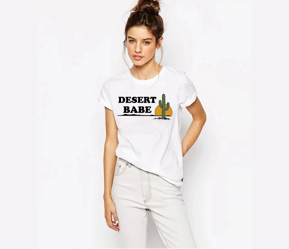 2019 Trendy Desert Babe Graphic Female Loose Cotton Tees Summer Short Sleeved White Hipster Tops Harajuku Vogue Tshirt Women New
2019 Trendy Desert Babe Graphic Female Loose Cotton Tees Summer Short Sleeved White Hipster Tops Harajuku Vogue Tshirt Women New