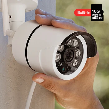 SDETER Outdoor Waterproof Bullet Wireless Security IP Camera Wifi Built-in 16G Memory Card Night Vision CCTV 720P Camera IP
SDETER Outdoor Waterproof Bullet Wireless Security IP Camera Wifi Built-in 16G Memory Card Night Vision CCTV 720P Camera IP