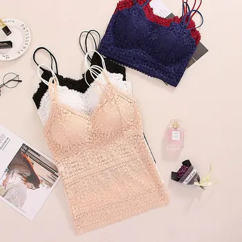 Fashion Sexy Women Lace Bralette Tank Top Bra Crochet Cropped Bralette Padded V-neck Bustier plus size underwear
Fashion Sexy Women Lace Bralette Tank Top Bra Crochet Cropped Bralette Padded V-neck Bustier plus size underwear