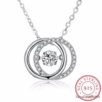 Cute Real. S925 Sterling Silver Interlocking Big and Small Double Circle Round Pendant Necklace Chain Circle of Life for Women
Cute Real. S925 Sterling Silver Interlocking Big and Small Double Circle Round Pendant Necklace Chain Circle of Life for Women