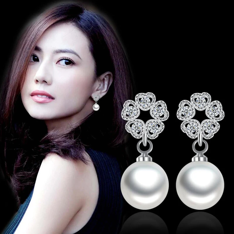2019 Trendy 925 Silver Stud Earrings For Women Jewelry Exquisite Hollow Love Heart Zircon Pearl Earring Female Engagement Gifts
2019 Trendy 925 Silver Stud Earrings For Women Jewelry Exquisite Hollow Love Heart Zircon Pearl Earring Female Engagement Gifts