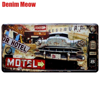 MOTEL Vintage Metal Plates Home Garage Decor Car Motorcycle License Signs Wall Stickers Decorative Tools Gift 15X30CM N155
MOTEL Vintage Metal Plates Home Garage Decor Car Motorcycle License Signs Wall Stickers Decorative Tools Gift 15X30CM N155
