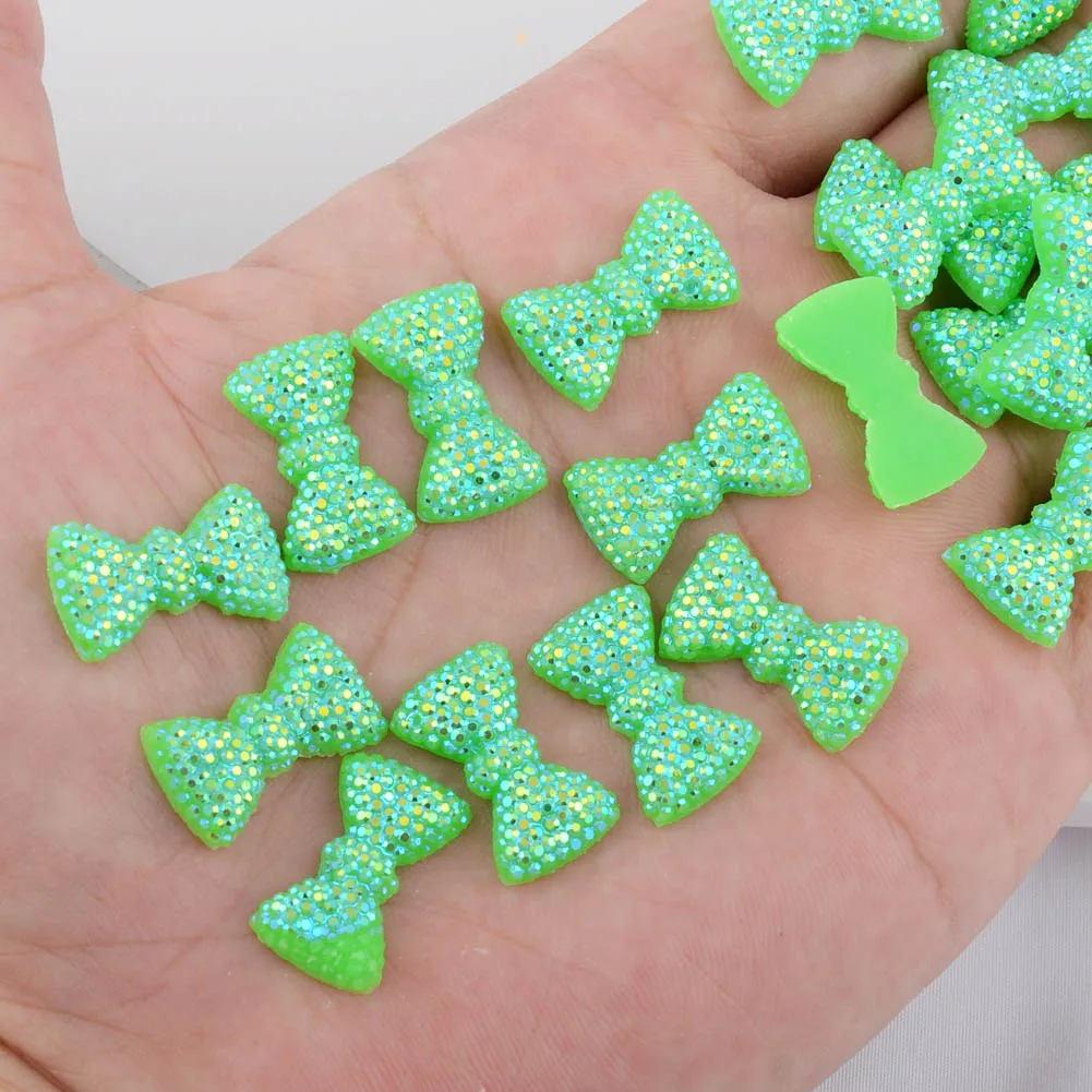 BOLIAO Hot 20Pcs 12*20 mm (0.47*0.79 In) Green Bow Shape Resin AB Crystal Scrapbook Clothes Home Holiday Decoration No Hole
BOLIAO Hot 20Pcs 12*20 mm (0.47*0.79 In) Green Bow Shape Resin AB Crystal Scrapbook Clothes Home Holiday Decoration No Hole