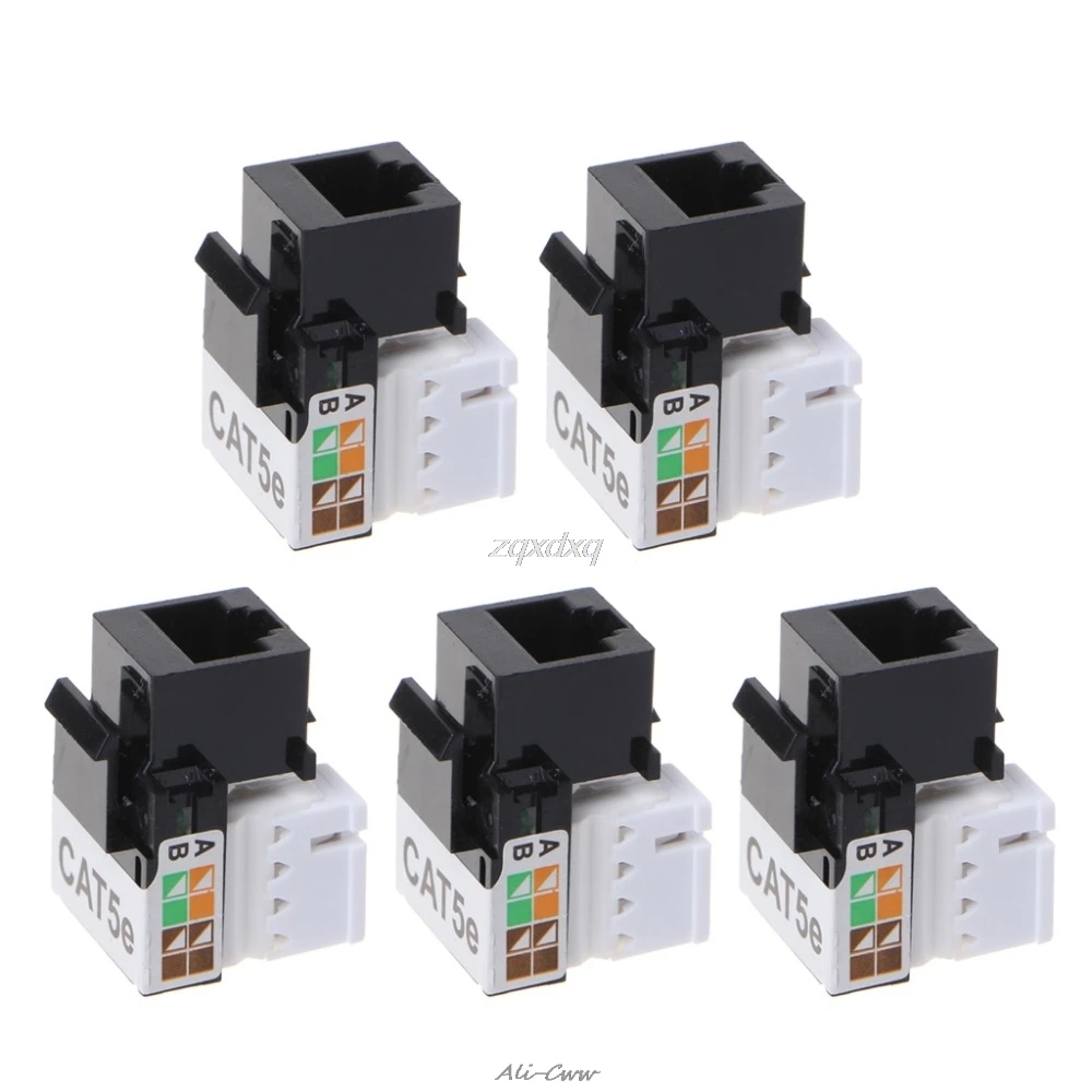 5pcs CAT5E UTP network module Tool-free RJ45 connector Information socket Computer Outlet cable adapter Keystone Jack FOR AMP
5pcs CAT5E UTP network module Tool-free RJ45 connector Information socket Computer Outlet cable adapter Keystone Jack FOR AMP