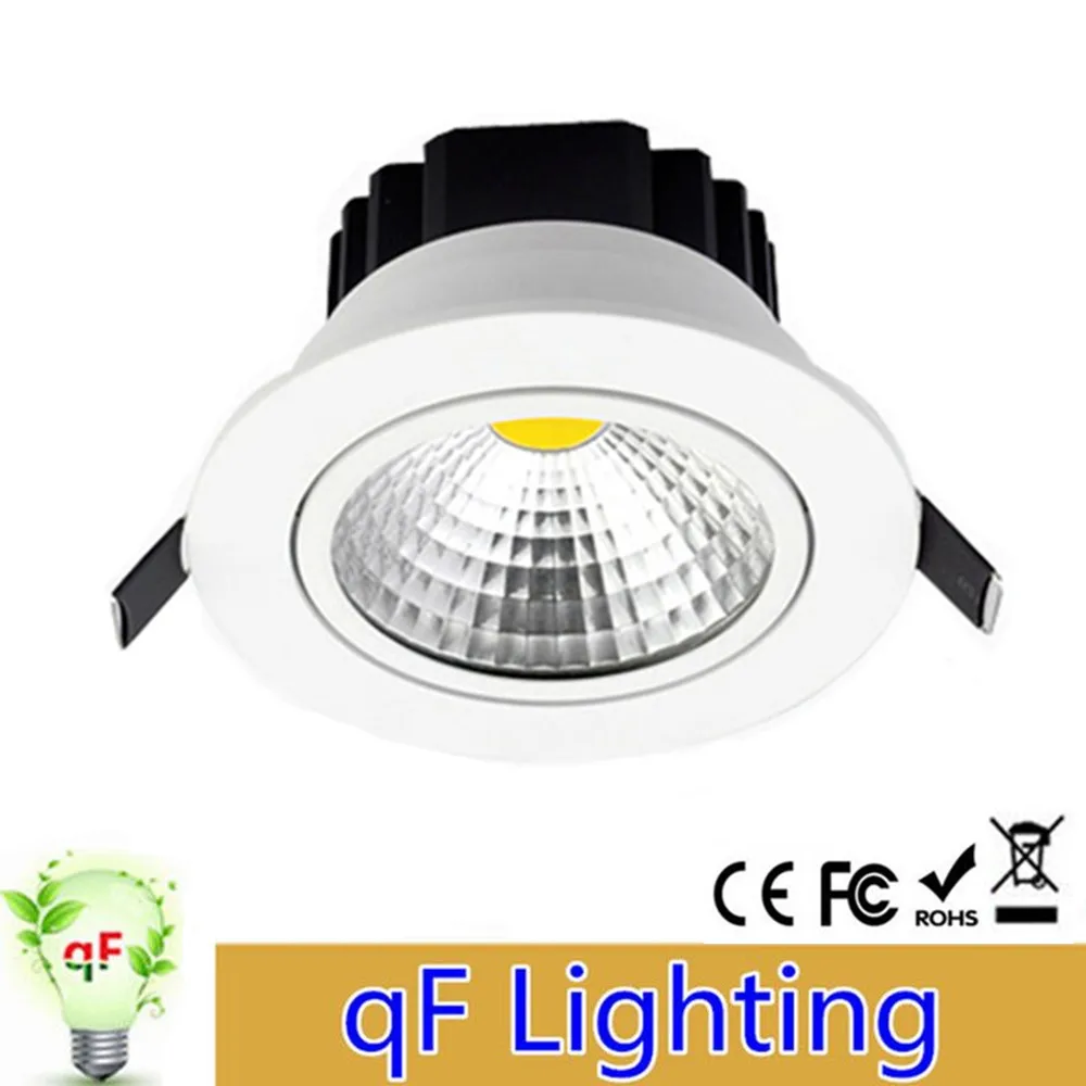 White Shell 3W 5W 7W 10W 12W Dimmable COB LED Embeded Downlights Spot light AC85V-265V Recessed ceiling lamp 1pcs/lot
White Shell 3W 5W 7W 10W 12W Dimmable COB LED Embeded Downlights Spot light AC85V-265V Recessed ceiling lamp 1pcs/lot