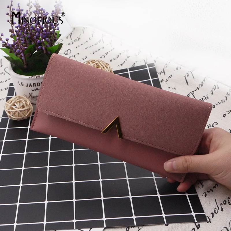 MINOFIOUS Women Matte Leather Wallet PU Leather Long Letter Purse Solid Patchwork Purse Hasp Lady Moneybags Money Wallet
MINOFIOUS Women Matte Leather Wallet PU Leather Long Letter Purse Solid Patchwork Purse Hasp Lady Moneybags Money Wallet