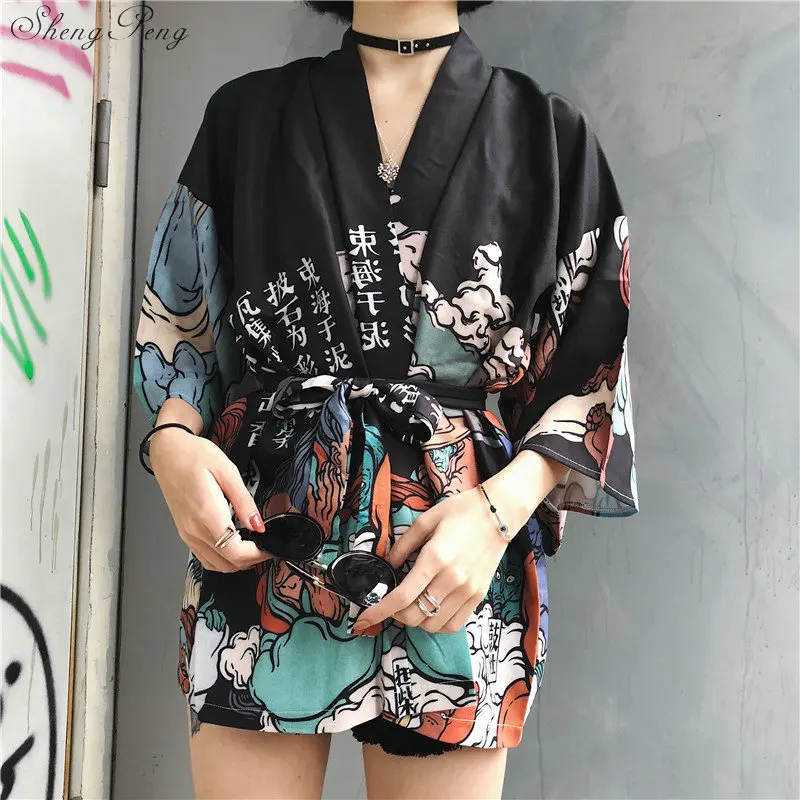 Женское традиционное кимоно для косплея юката японская одежда V730|Одежда Азии и