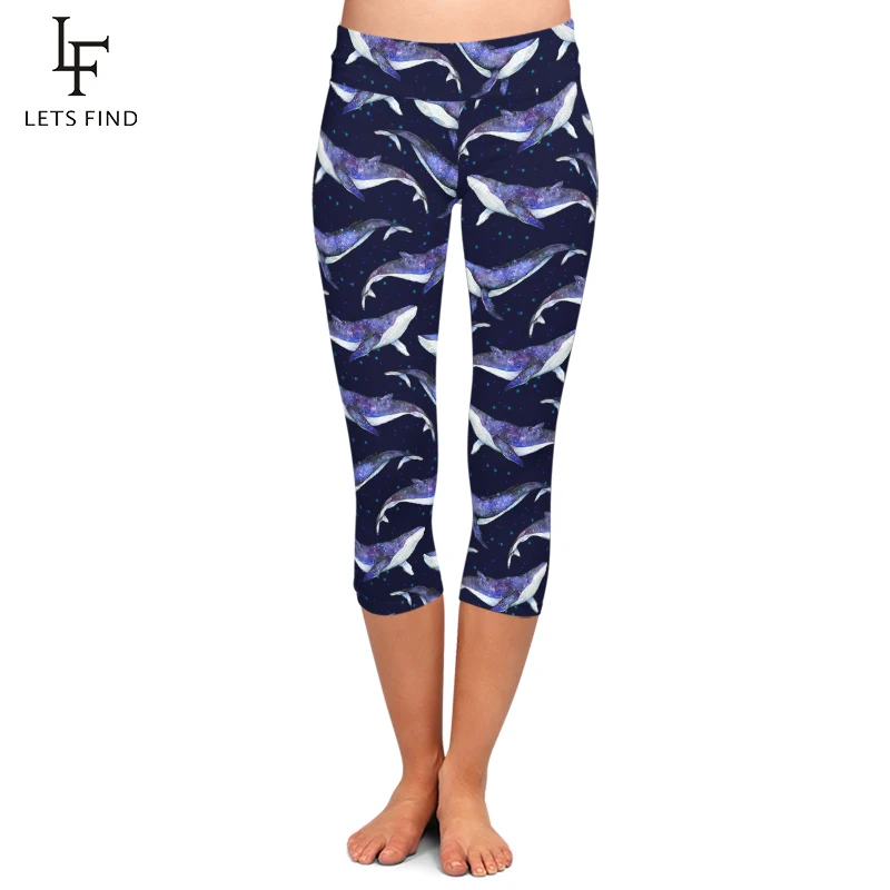 LETSFIND Summer New Arrival 3D Cartoon Dolphins Printed Women Black Leggings High Waist Plus Size Fitness Leggings Capri Pants
LETSFIND Summer New Arrival 3D Cartoon Dolphins Printed Women Black Leggings High Waist Plus Size Fitness Leggings Capri Pants