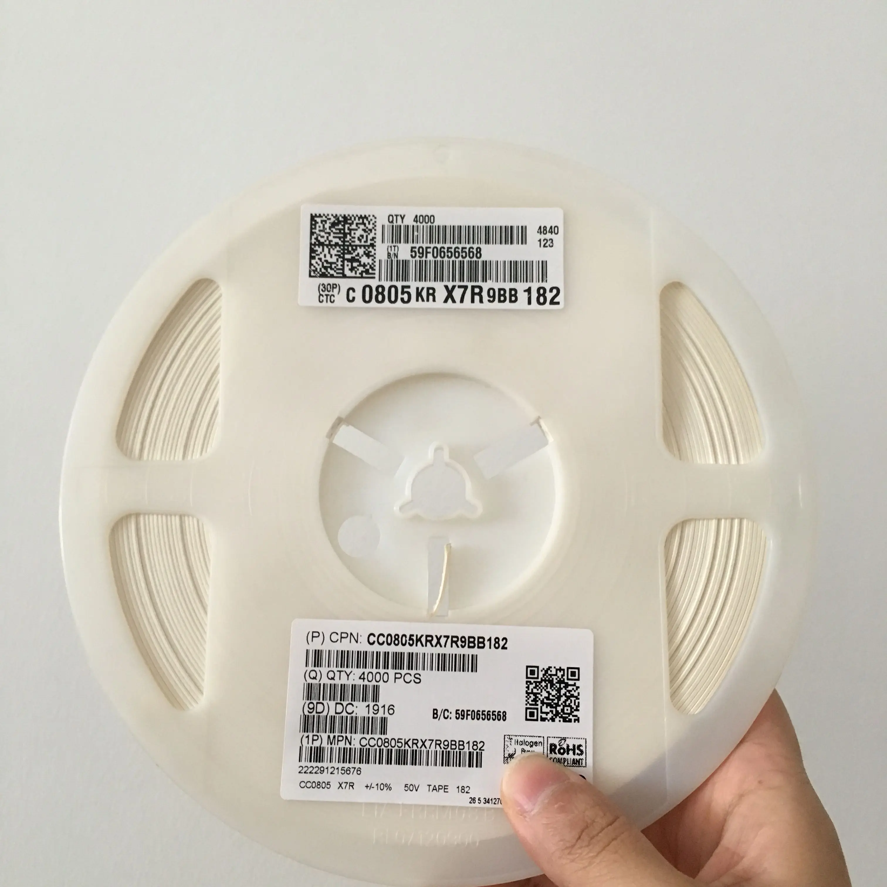 4000PCS 0805 1800PF 182K 1.8nf 0.0018uf 10% X7R 50V chip SMD Ceramic capacitor Free Shipping 0805 1800PF 182K 1.8nf 0.0018uf 10%
4000PCS 0805 1800PF 182K 1.8nf 0.0018uf 10% X7R 50V chip SMD Ceramic capacitor Free Shipping 0805 1800PF 182K 1.8nf 0.0018uf 10%