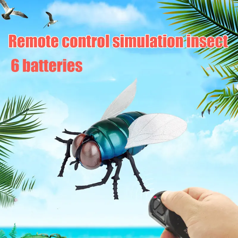 Scary Novelty Rc Insects Cyan Infrared Housefly Electronic Components Model Remote Control Flies
Scary Novelty Rc Insects Cyan Infrared Housefly Electronic Components Model Remote Control Flies