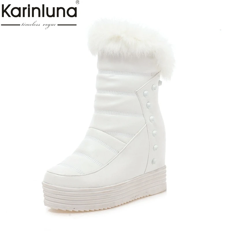 Karinluna 2019 Brand Design Big Size 33-43 Platform Warm Fur Russia Winter Women Snow Boots Shoes Fashion Slip On Woman Boots
Karinluna 2019 Brand Design Big Size 33-43 Platform Warm Fur Russia Winter Women Snow Boots Shoes Fashion Slip On Woman Boots