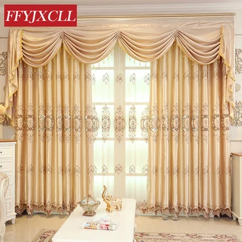 Custom Made Embroidered Curtains For living Room Bedroom Tulle Curtains Decoration Window Treatment Drapes Blinds Europe Luxury
Custom Made Embroidered Curtains For living Room Bedroom Tulle Curtains Decoration Window Treatment Drapes Blinds Europe Luxury