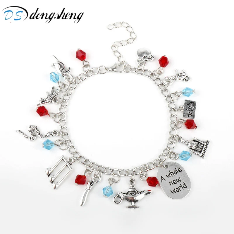 Aladdin Charm Bracelets & Bangles Letter A Whole New World Animals Dream Life Wish Dog Tag Crystal Romantic Bird Bracelet-20
Aladdin Charm Bracelets & Bangles Letter A Whole New World Animals Dream Life Wish Dog Tag Crystal Romantic Bird Bracelet-20
