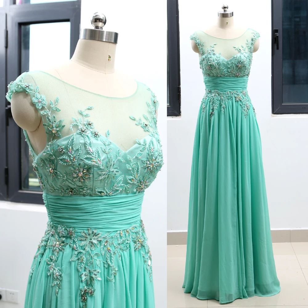 Turquoise A-Line Scoop Neck Floor-Length Beading Chiffon Prom Party Formal Evening Dress M 263964
Turquoise A-Line Scoop Neck Floor-Length Beading Chiffon Prom Party Formal Evening Dress M 263964