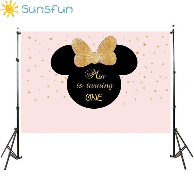 Sunsfun 7x5ft Pink Gold Gow Mickey Mouse Baby Boys Custom Birthday Backdrop Photography Studio Background Vinyl 220x150cm
Sunsfun 7x5ft Pink Gold Gow Mickey Mouse Baby Boys Custom Birthday Backdrop Photography Studio Background Vinyl 220x150cm