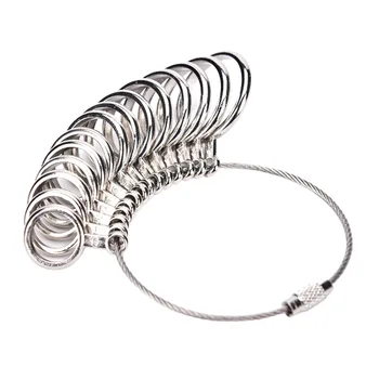 US Size 0-13 14Pcs Standard Ring Sizer Finger Gauge Ring Measuring Sizes Jewelry Tool & Equipments
US Size 0-13 14Pcs Standard Ring Sizer Finger Gauge Ring Measuring Sizes Jewelry Tool & Equipments