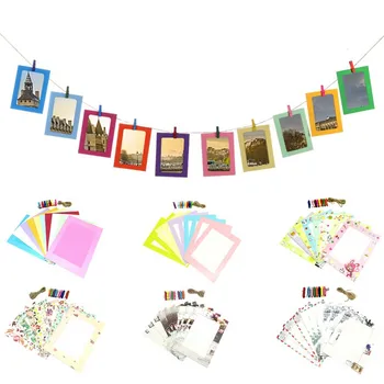 DIY Hanging Paper Photo Frame Wall Decor Display with Mini Clothespins and String
DIY Hanging Paper Photo Frame Wall Decor Display with Mini Clothespins and String