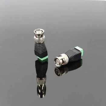50pcs BNC Connector To DC Plug Monitoring Video To Power Adapter Security Monitoring BNC Connector Accessories