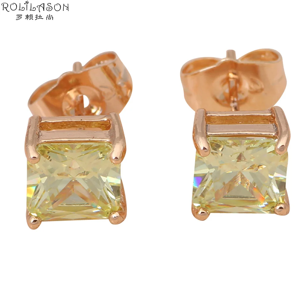 Fresh Green Peridot Zirconia Stud Earrings for women gold tone Party fashion jewelry for women JE834 Free shipping
Fresh Green Peridot Zirconia Stud Earrings for women gold tone Party fashion jewelry for women JE834 Free shipping