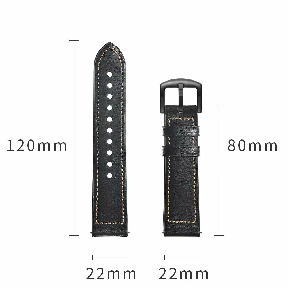 22mm watch band for huami amazfit 1 2 samsung Gear s3 classic Huawei watch 2 Pro Wrist Strap Men's watch bracelet (4)