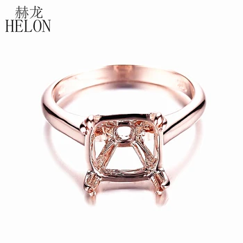 HELON Miss! 9mm Cushion Cut Solid 14k Rose Gold Solitaire Engagement Wedding Semi Mount Fine Jewelry Ring Prong Setting
HELON Miss! 9mm Cushion Cut Solid 14k Rose Gold Solitaire Engagement Wedding Semi Mount Fine Jewelry Ring Prong Setting