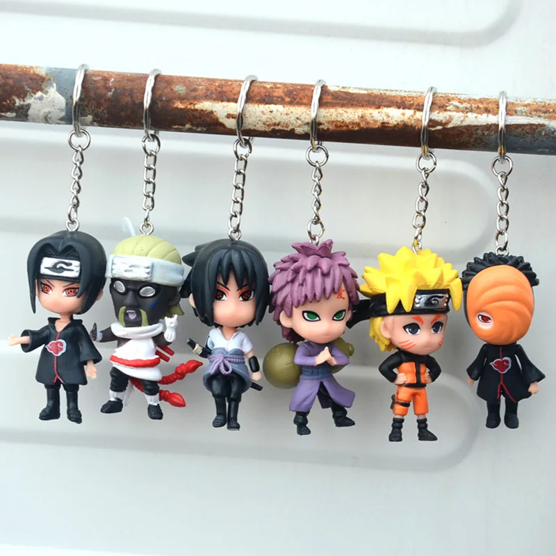 New Arrival 6pcs/Set Anime Naruto Akatsuki Cosplay Naruto Kakashi Keychain Action Figure Toys Children Fans Gift
New Arrival 6pcs/Set Anime Naruto Akatsuki Cosplay Naruto Kakashi Keychain Action Figure Toys Children Fans Gift