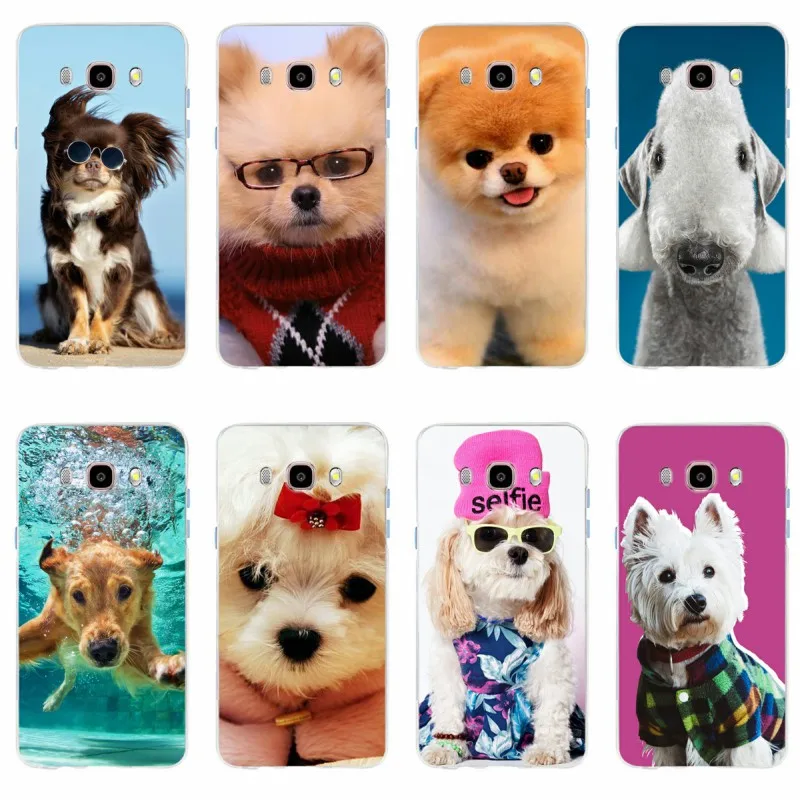Модный чехол с милой собакой мягкий силиконовый из ТПУ для телефона Samsung Galaxy S6 S6edge
