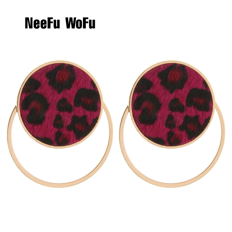 NeeFu WoFu Tiger Leather Earring for Woman Round Pendant Big Earrings horse hair Large Brinco Ear Oorbellen Halloween
NeeFu WoFu Tiger Leather Earring for Woman Round Pendant Big Earrings horse hair Large Brinco Ear Oorbellen Halloween