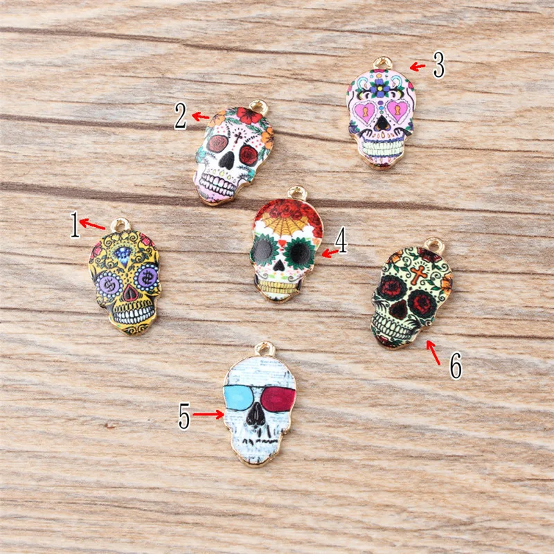 Free Shipping 20pcs 12*21MM Colorful Enamel Alloy Skull Head Charms Gold Tone Plated Oil Drop Necklace Keychain Earring Pendant
Free Shipping 20pcs 12*21MM Colorful Enamel Alloy Skull Head Charms Gold Tone Plated Oil Drop Necklace Keychain Earring Pendant