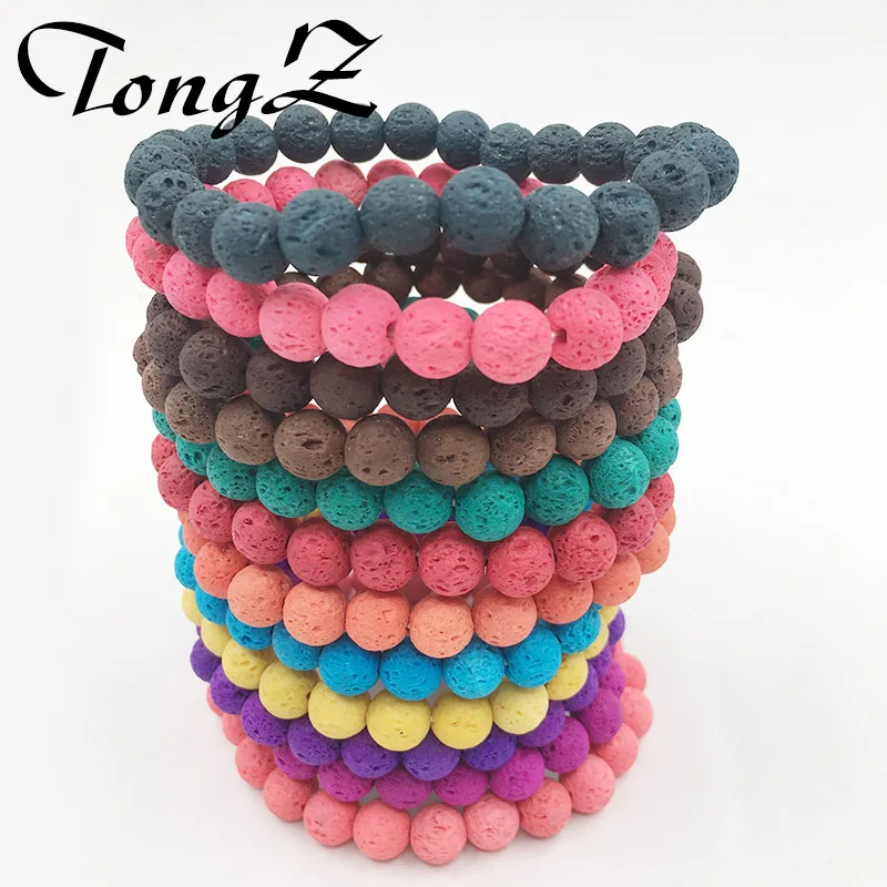 12 colors Multi- style Natural Stone Beads bracelet Natural Lava Stone Charms Diffuser Bracelet Jewelry For Unisex
12 colors Multi- style Natural Stone Beads bracelet Natural Lava Stone Charms Diffuser Bracelet Jewelry For Unisex
