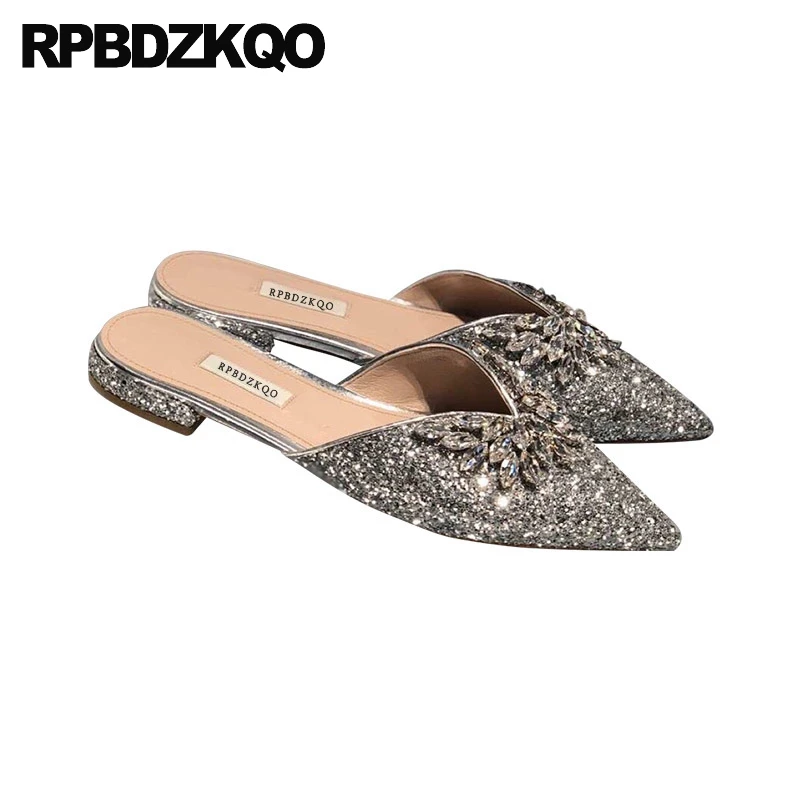 slippers women autumn spring bling sequins single shoes rhinestone party mules diamond glitter pointed toe silver crystal comfy
slippers women autumn spring bling sequins single shoes rhinestone party mules diamond glitter pointed toe silver crystal comfy