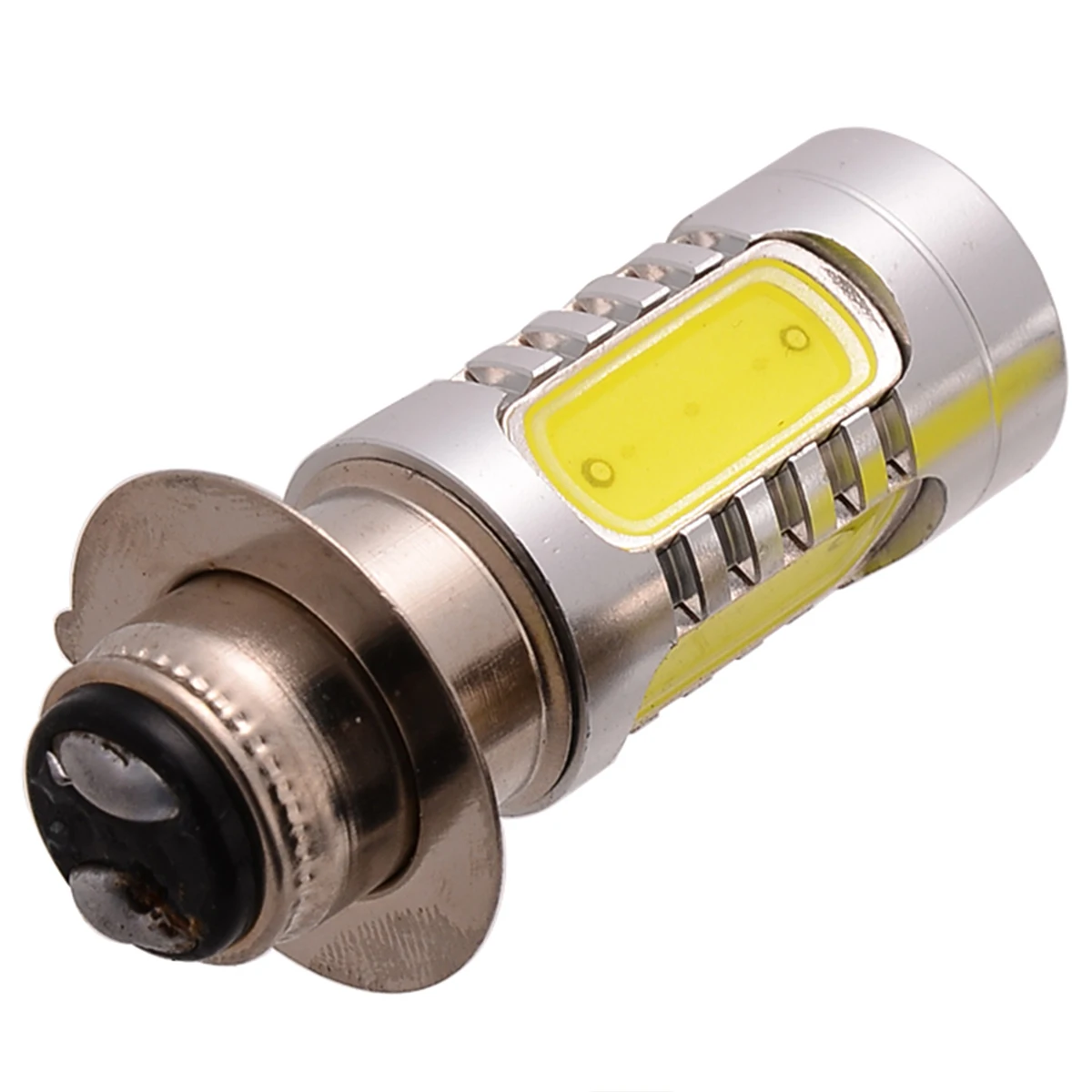 Mayitr 1 Pair H6M P15D-25-1 Headlight 12V 7.5W White COB LED Motorbike Bulb For Yamaha Big Bear 350 400 Grizzly 450 Raptor 125