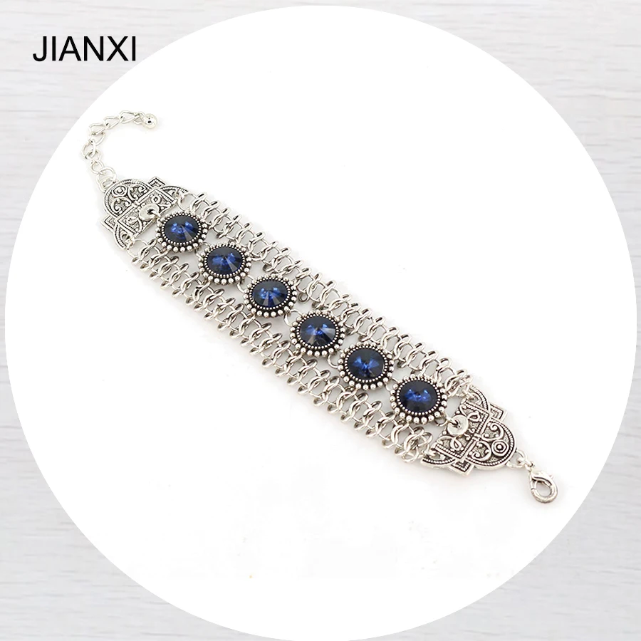 JIANXI New Fashion Charm Bracelets & Bangles wholesale Antique silver plated Crystal Bracelets Bangles for women Jewelry gift
JIANXI New Fashion Charm Bracelets & Bangles wholesale Antique silver plated Crystal Bracelets Bangles for women Jewelry gift
