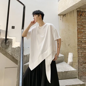 Men Tops Summer Short Sleeve Irregular Design Loose Casual T Shirt Male Women Streetwear Hip Hop Short Style Tees Shirts Tshirt
Men Tops Summer Short Sleeve Irregular Design Loose Casual T Shirt Male Women Streetwear Hip Hop Short Style Tees Shirts Tshirt