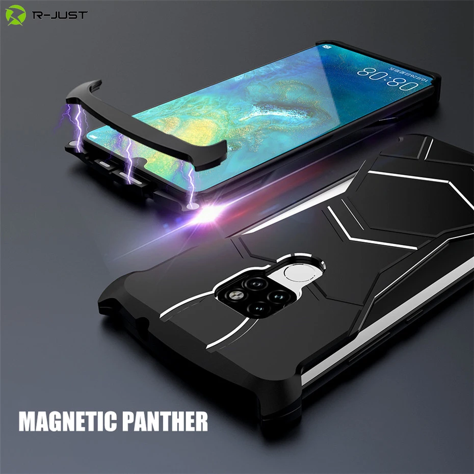 R-Just Magnetic Panther Case For Huawei Mate 20 P30 Pro Aluminum Metal Magnet Bumper Back Cover For Huawei P30 Lite Nove 4e
R-Just Magnetic Panther Case For Huawei Mate 20 P30 Pro Aluminum Metal Magnet Bumper Back Cover For Huawei P30 Lite Nove 4e