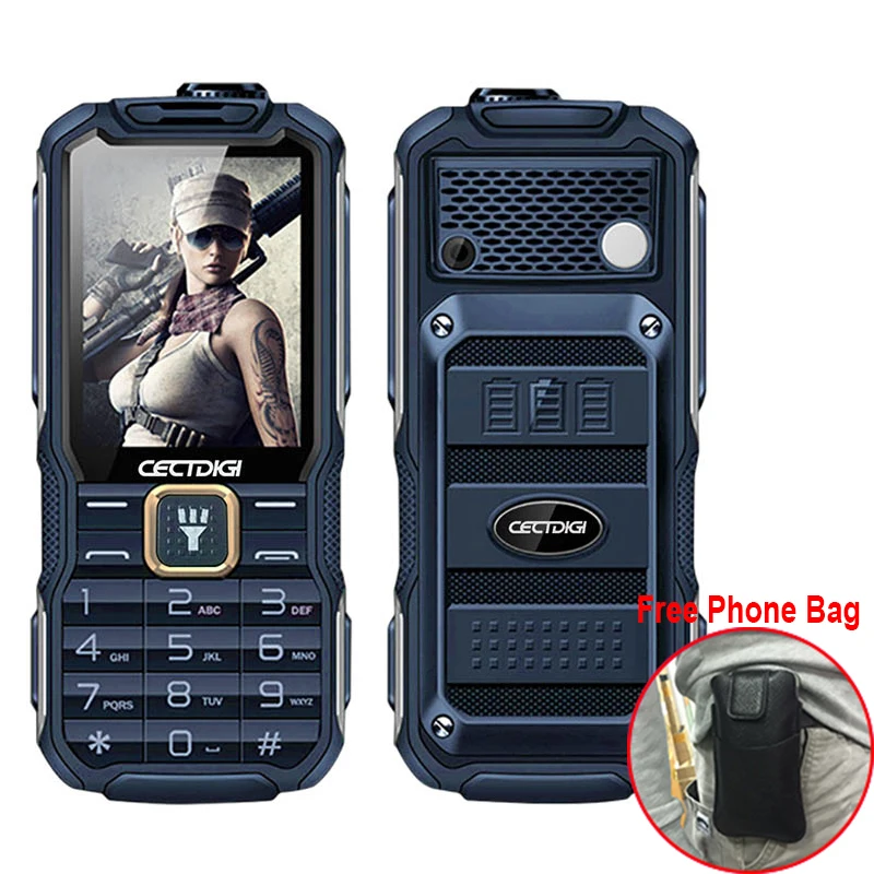 CECTDIGI T9900 outdoor 2G Feature Phone Shockproof cep telefonu 2.8'' GSM Back Camera FM Loud speaker Telefon Celular 15800mAh
CECTDIGI T9900 outdoor 2G Feature Phone Shockproof cep telefonu 2.8'' GSM Back Camera FM Loud speaker Telefon Celular 15800mAh