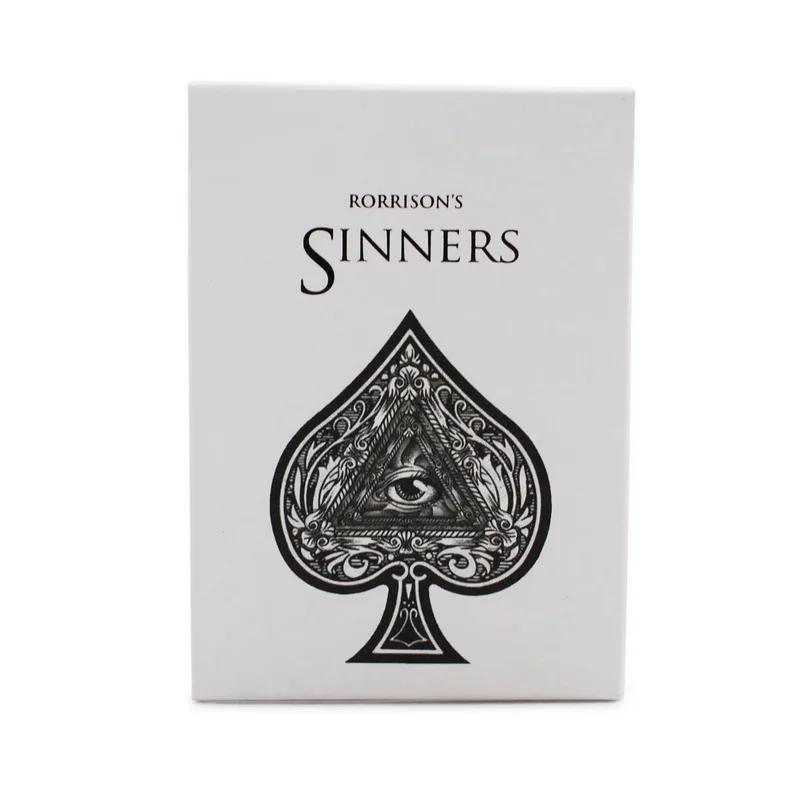 1Pcs RORRISON'S SINNERS Playing Cards Poker Size Deck USPCC Custom Limited Edition New Sealed Magic Props Magia Deck Tricks
1Pcs RORRISON'S SINNERS Playing Cards Poker Size Deck USPCC Custom Limited Edition New Sealed Magic Props Magia Deck Tricks