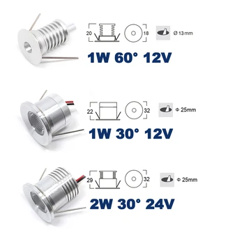 1W 2W 12V 24V 13mm 25mm Mini Led Bulb Downlight Lamp 80Ra 100Lm/W 30 60 Degree Spot Cabinet and Stair Lamp CE RoHS
1W 2W 12V 24V 13mm 25mm Mini Led Bulb Downlight Lamp 80Ra 100Lm/W 30 60 Degree Spot Cabinet and Stair Lamp CE RoHS