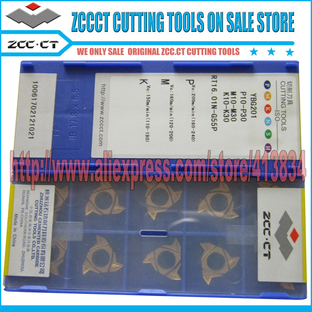 10pcs RT16.01N-G55P YBG201 PVD Coating ZCC.CT Cemented Carbide CNC internal Threading inserts
10pcs RT16.01N-G55P YBG201 PVD Coating ZCC.CT Cemented Carbide CNC internal Threading inserts