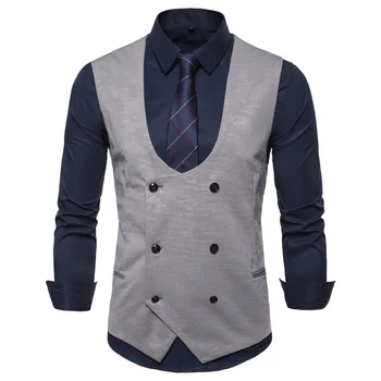 Fashion Suit Vest Men Formal Dress Vest Colete Masculino Herringbone Gilet Fitness Sleeveless Jacket Wedding Waistcoat Men 4XL
Fashion Suit Vest Men Formal Dress Vest Colete Masculino Herringbone Gilet Fitness Sleeveless Jacket Wedding Waistcoat Men 4XL