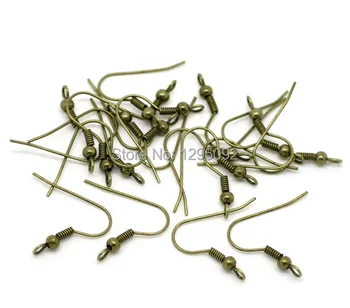 300Pcs Bronze Tone Earrings Wires Hooks With Spring & Ball DIY Jewelry Making Findings Charms Component Wholesales 21x20mm
300Pcs Bronze Tone Earrings Wires Hooks With Spring & Ball DIY Jewelry Making Findings Charms Component Wholesales 21x20mm