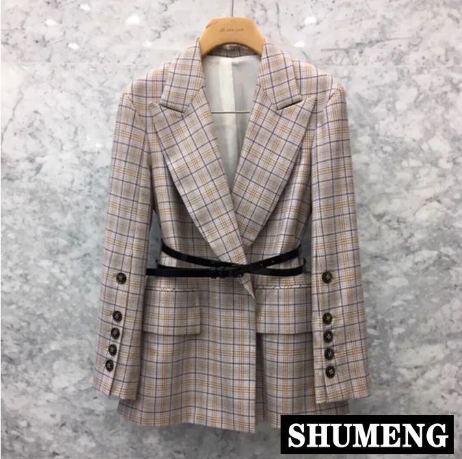 2019 Spring New Korean Loose Coat Women Retro Plaid Small Suit Jacket Female Chic Suit Blazer Coat Slim Outwear
2019 Spring New Korean Loose Coat Women Retro Plaid Small Suit Jacket Female Chic Suit Blazer Coat Slim Outwear