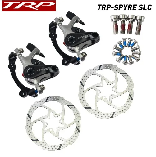 TRP Spyre Alloy Mechanical Disc Brake Caliper TRP SPYRE calipers Front / Rear / Pair w/ or w/o 160mm Rotor with Adapter Screws
TRP Spyre Alloy Mechanical Disc Brake Caliper TRP SPYRE calipers Front / Rear / Pair w/ or w/o 160mm Rotor with Adapter Screws